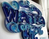 Paper Quilling "Water" Wall Art - Custom Build