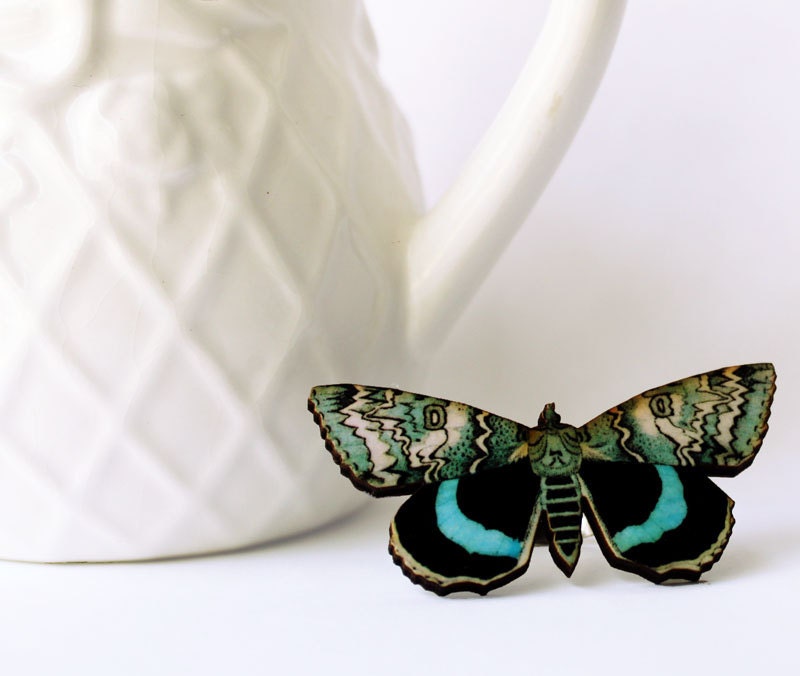 Garden Butterfly Ring, Summer Colorful Fashion Ring Wooden Insect Butterfly Adjustable Ring