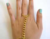 Gold Evil Eye Chunky Slave Bracelet