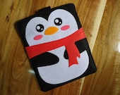 iPad case - iPad covers Amazon - iPad bag - iPad covers - Amazon Tablet sleeve - Padding Handmade bag - Cute PENGUIN CASE(You choose colors)