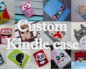 Custom for Felt Kindle Case - Amazon Fire Case - Kindle Case - Kindle Cover Case - Handmade Felt Case - (custom case)
