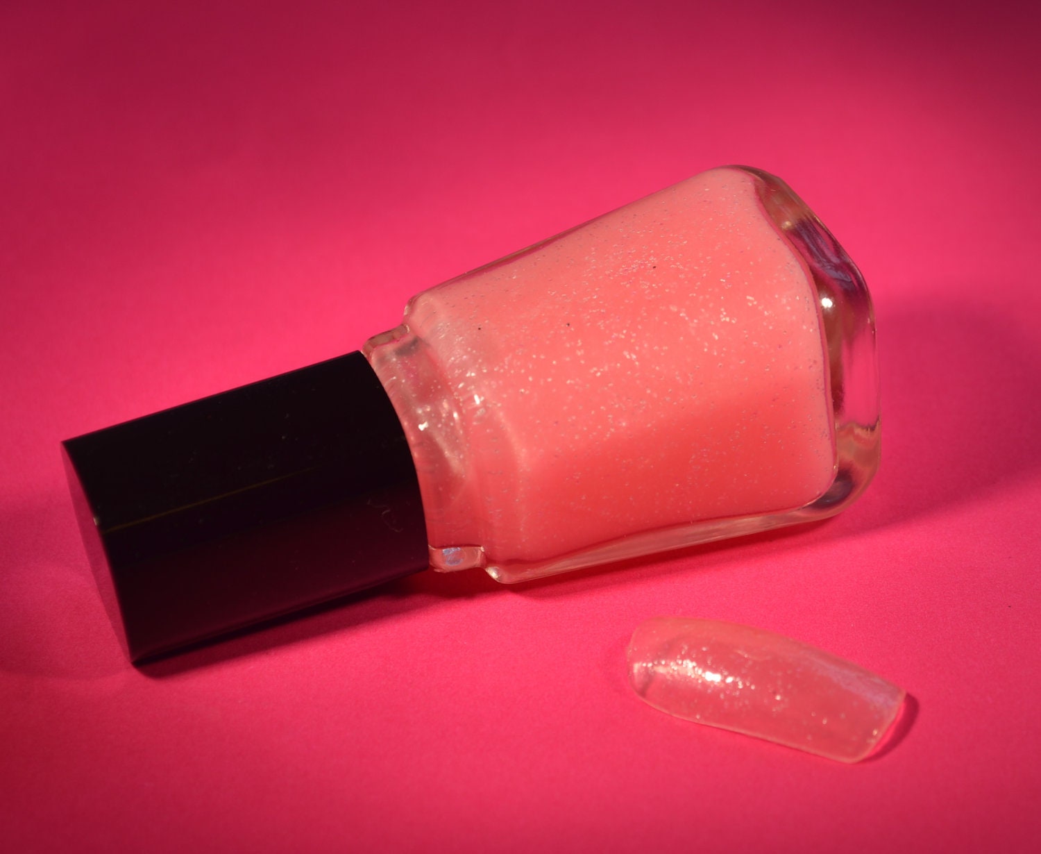 Elaine's 3 Free Princess' Pick Pink Custom Fine Glitter Polish