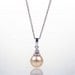 18 Karat Golden Pearl and Diamond Pendant