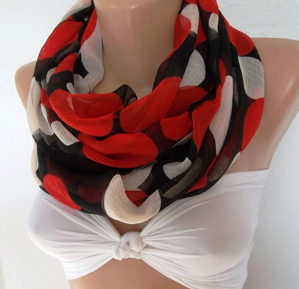 Circle Scarf Infinity Scarf Tube scarf... It made with good quality CHIFFON fabric