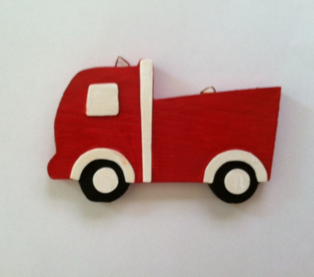 Fire Engine Wall Hang - Personalization Available