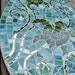 Stained Glass Mosaic Surfboard 5ft  Wall Art on Wood Base - Sea Turtles, Ocean and Coral