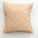 16 x 16 / Organic Beautiful Handmade Applique / Peach / Pillow or Cushion Cover - 30