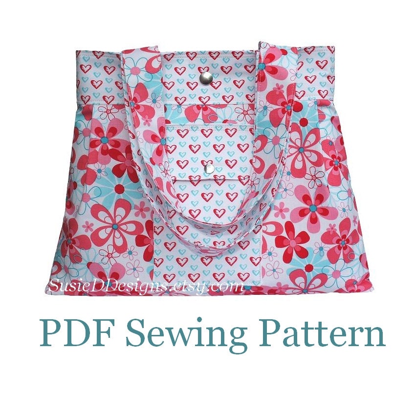 INSTANT DOWNLOAD Handbag Sewing Pattern - PN304 Sweetheart Handbag pdf Sewing Instructions