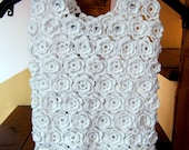 Irish lace ,white roses ,lace crochet top girls,corset wedding dress