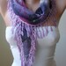 Lilac Scarf with Lilac Trim Edge - Summer Design