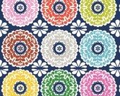 Kaleidoscope Navy: Gabbie Collection from Maude Asbury for Blend Fabrics. 1 Yard Cut