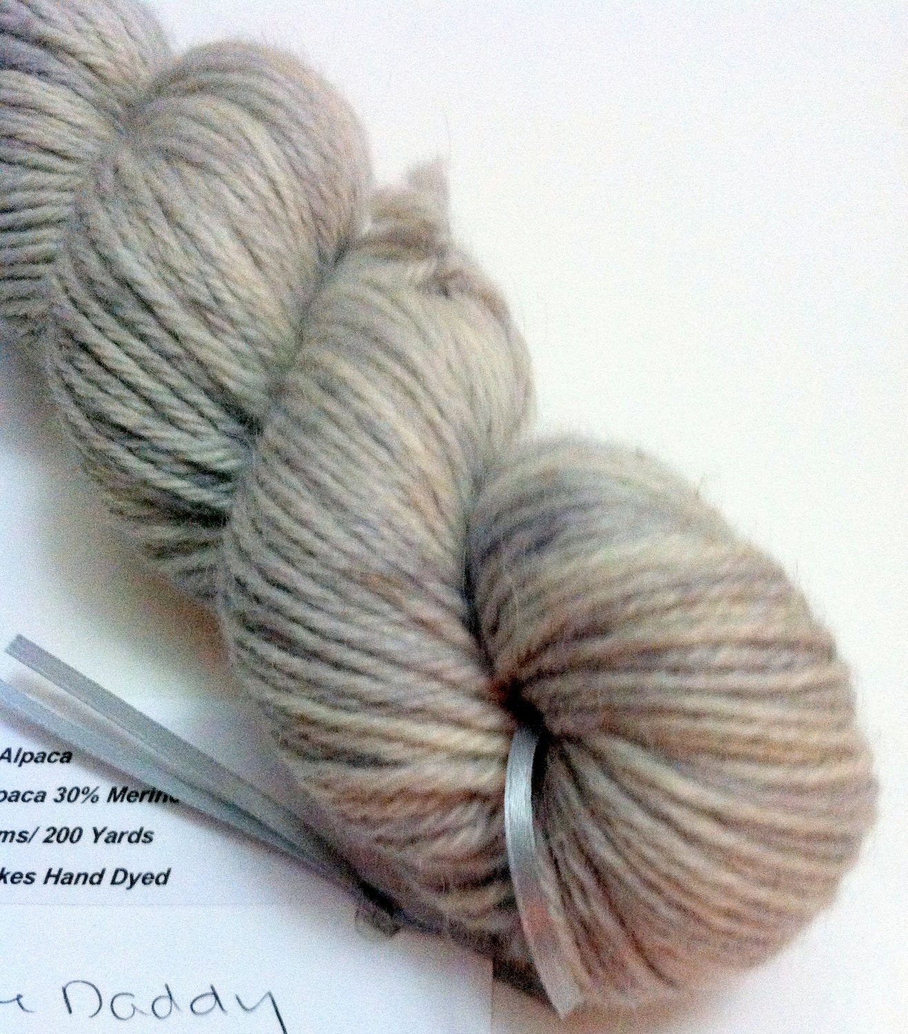 Super Alpaca in the Bone Daddy Colorway