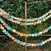 Wedding Garland Paper Flowers Orange, Ivory, Coral, Teal, Pink Book Pages 22 feet