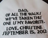 For Your Wedding Men Satin Banded Handkerchief for Father of  Bride