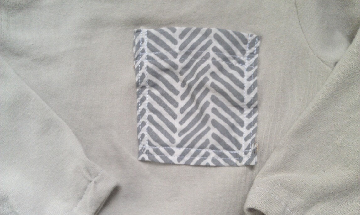 Boy outfit in Size 12-18 months. Boys shirt and chevron gray pants set zig zag. --Sale--