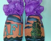 Custom Handpainted AFI Slip On Shoes