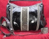 Swarovski Crystal Spike Sholder Handbag Hobo Purse