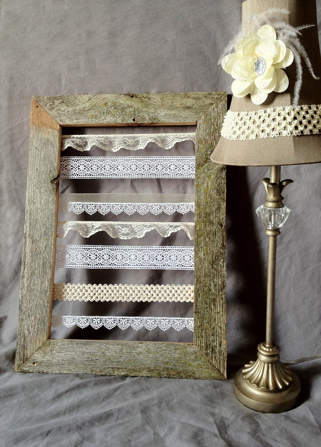 Jewelry Organizer Frame made from Reclaimed, Recycled Wood