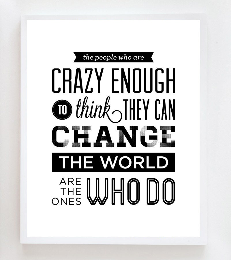 16x20 Change The World Wall Art Print