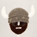 Viking Beard Hat, Grey Crochet Hat with any Color Beard, send size choice baby - adult