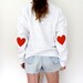 Elbow Heart Sweatshirt - Original Red