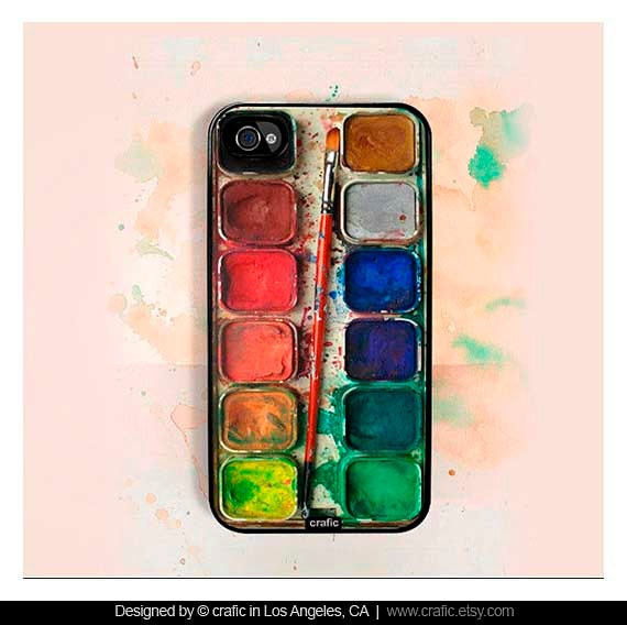 iPhone 4 case iPhone 4s case - Watercolor Set iPhone Hard Case