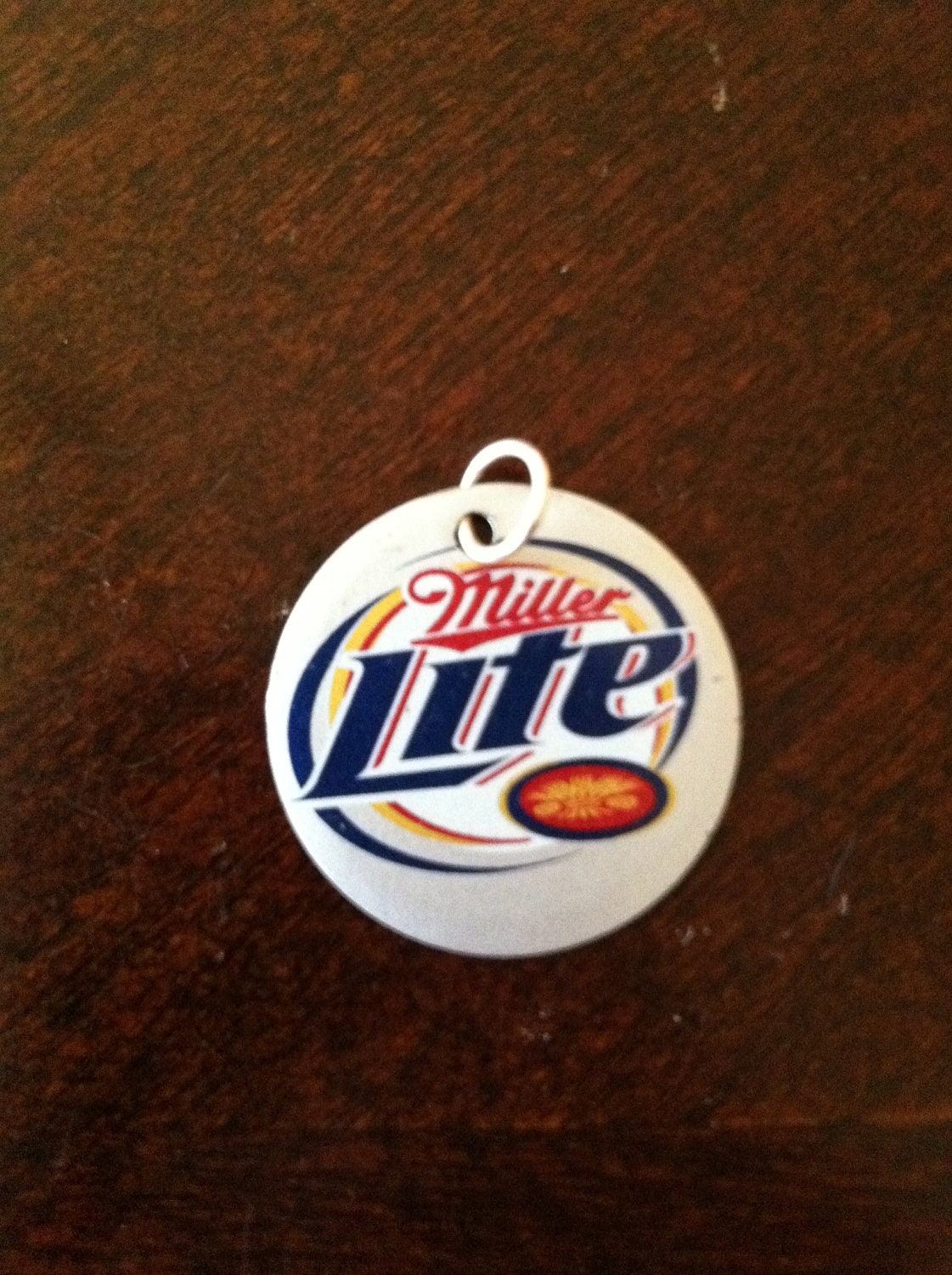 Miller Lite Bottle Cap Pendant