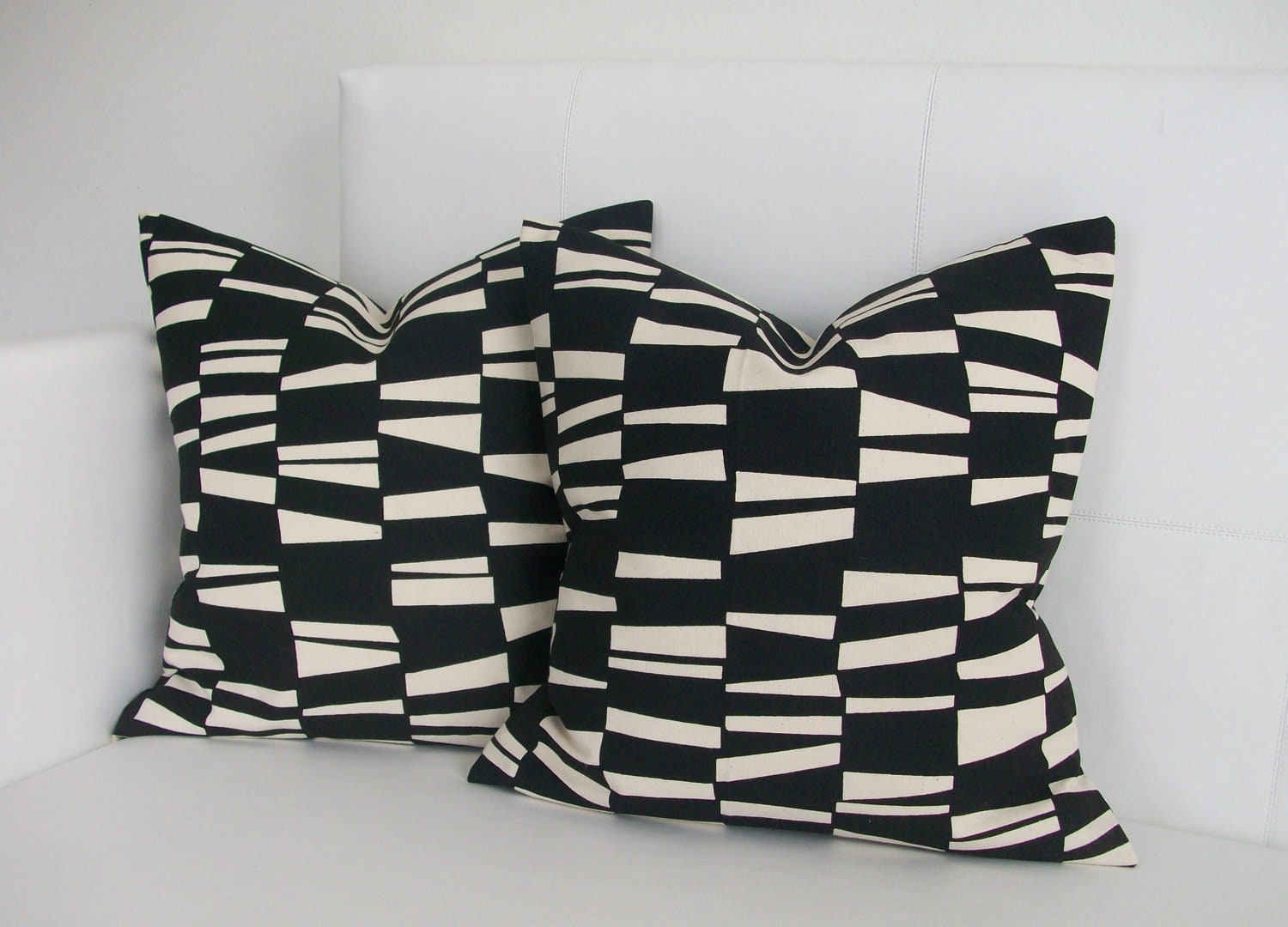 Black Sticks - Decorative Throw Pillow Covers for Throw Pillows - 20x20 or 22x22 Pair