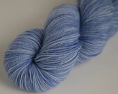 Handpainted 80/20 Supewash BFL/Nylon Sock Yarn "Faded Jeans" -- Jasper Fingering