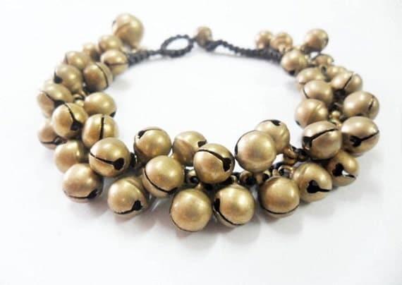 Brass Bell Bracelet