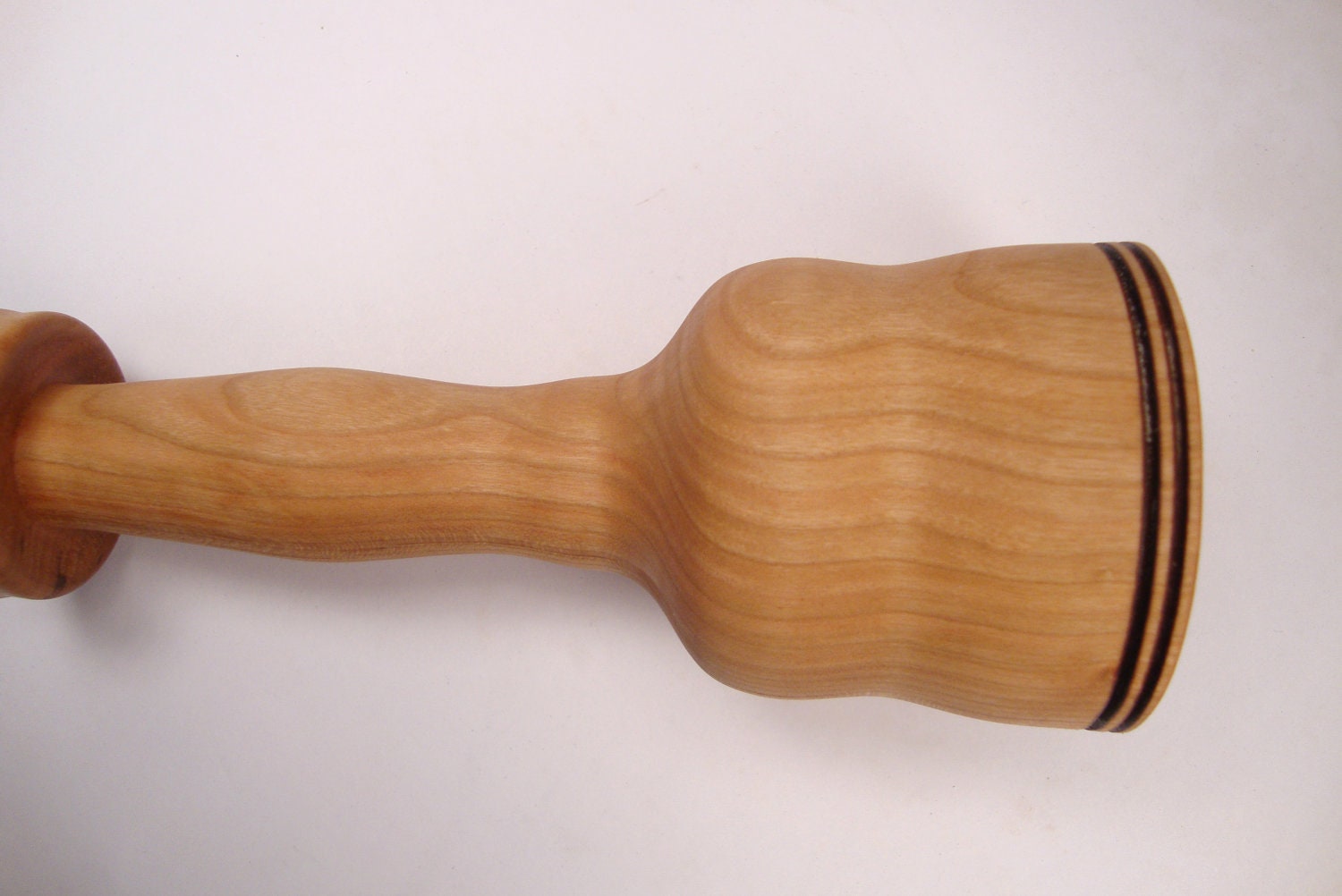 Garlic Crusher - cherry - unique handmade garlic press