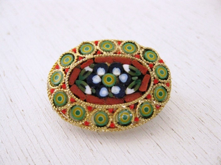 vintage 1950s mini micro mosaic. ORNAMENTING TESSERAE