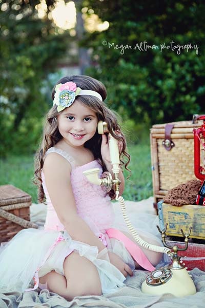 Felt Flower Headband - Blossom Collection with Millinery Flowers Wedding Boho Flower Girl M2MMJ
