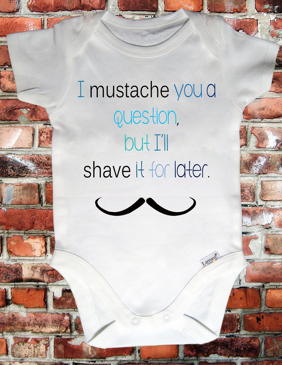 Mustache Onesie