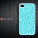 special phone case Hard case Rubber case iphone 4 case iphone 4s case New Iphone 5 case blue flower graphic design printing