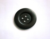 XL Dark Wooden Button: one large dark brown, natural wood, sewing button, 5cm / 2"