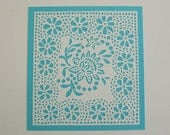 SALE - Light Green paper cutting