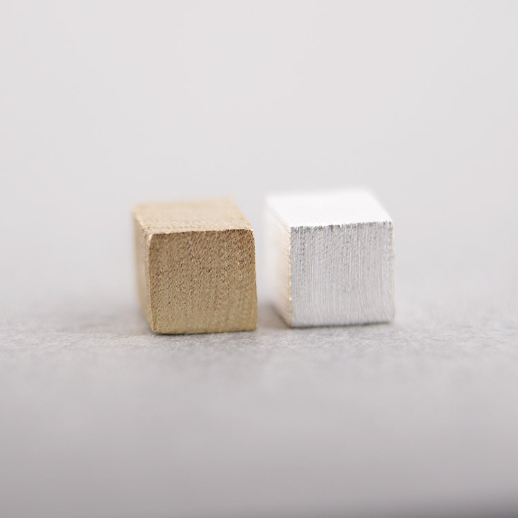 Gold/Silver Little Cubic stud Earrings