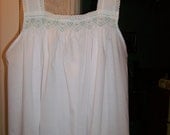 Ladies Hand Smocked Nightgown
