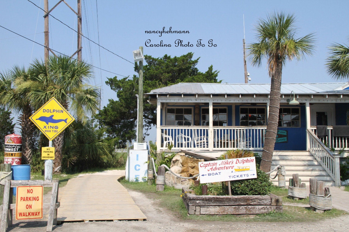 Art Photography of beach shop on Tybee Island Georgia. Glimpse of coastal American life.