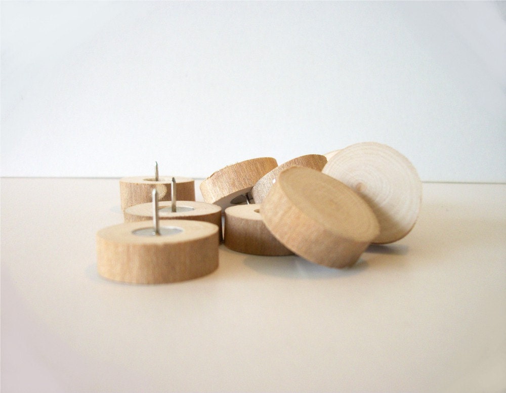Tree Branch Thumbtacks Maple Wood Thumb Tacks Rustic Office Supplies Ready To Ship