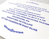 Custom Wedding Invitation Rubber Stamp // Wythe Laurel