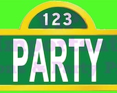 Sesame Street Birthday Party Door Sign - Digital - Special Price Il_170x135