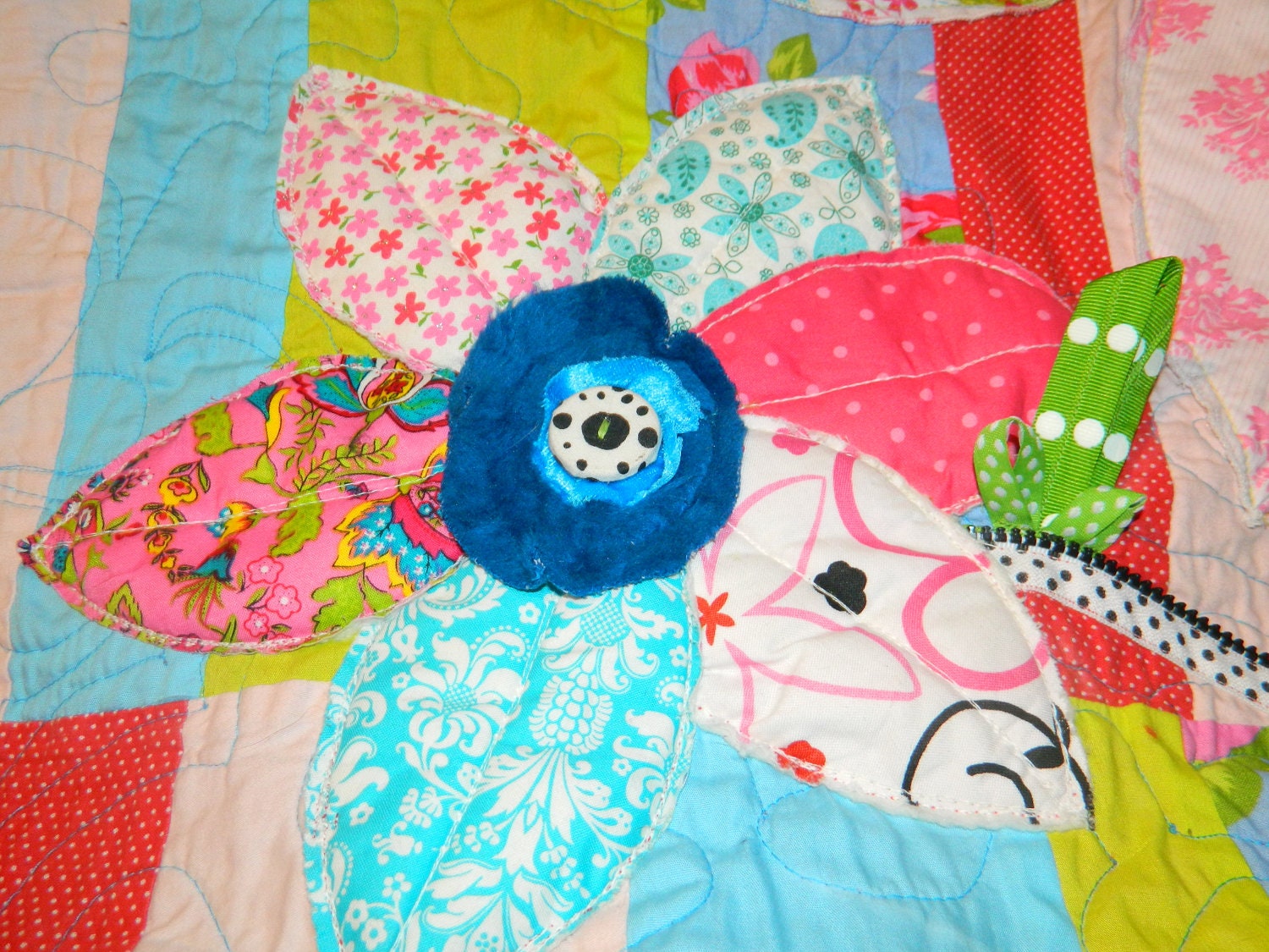 Quilt, Pink Damask, Flowers, Teenagers, Girls, Wall Hanging, Polka Dot, Black and White, Red, Lime Green, Patchwork, Turquoise, Roses