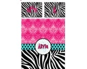 Personalized Zebra Bedset