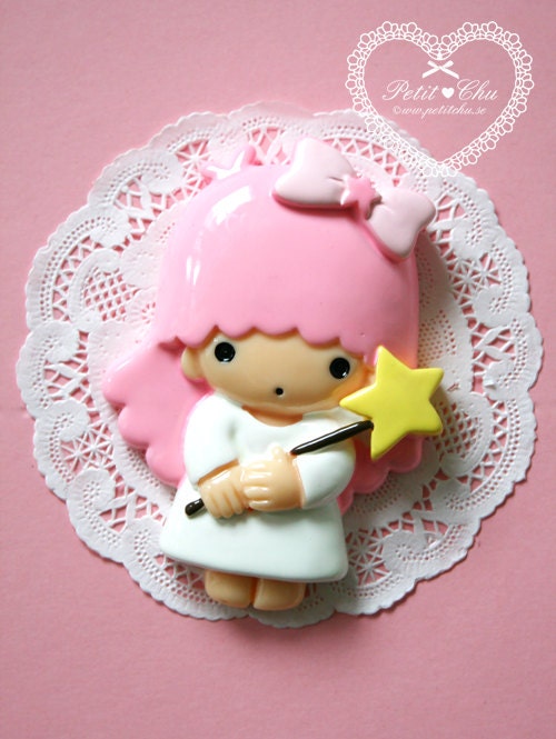 Big 90mm x 60mm Cute Angel Girl Cabochon