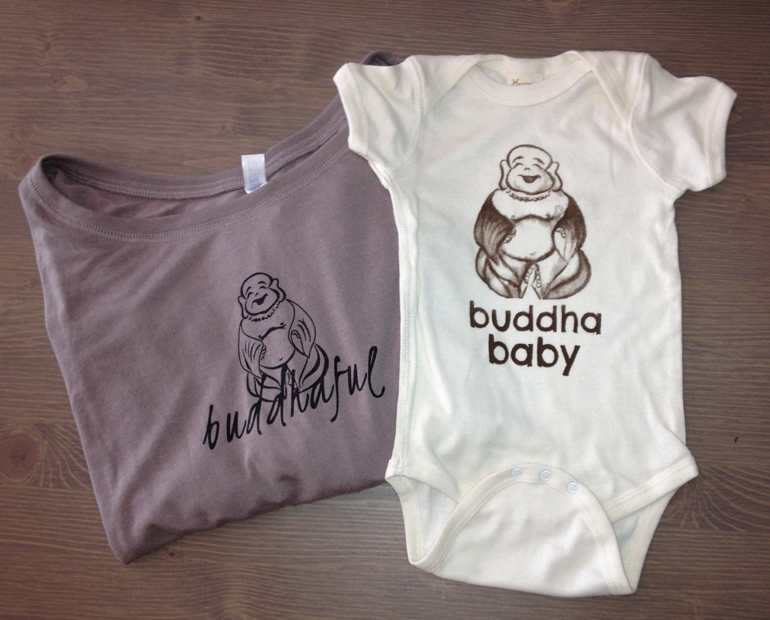Buddhaful Mama & Buddha Baby Onesie 2-piece set