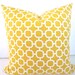 PILLOW 20x20 Yellow Throw Pillow Cover 20 x 20 Decorative Contemporary Pillows Home and Living Modern geometric