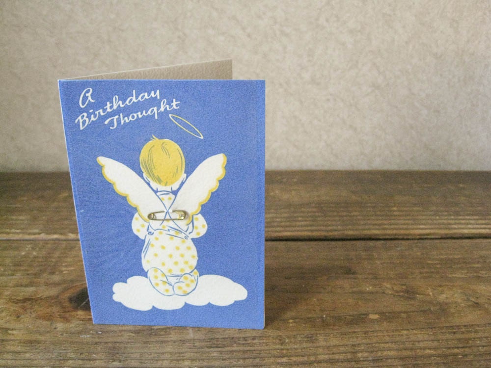 Vintage birthday card - Don't crab about your birthday