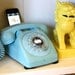 Tiffany Blue Rotary Phone iPod / iPhone Stereo and Charger Dock with remote